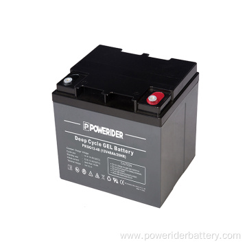 12v 48ah deep cycle gel lead acid battery